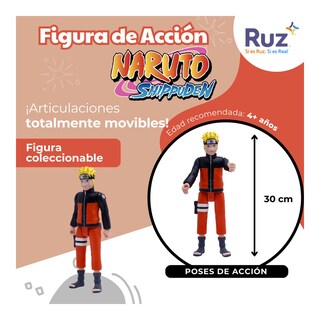 Foto 3 | Figura De Acción Ruz Naruto Shippuden Naruto 30 Cm Naranja