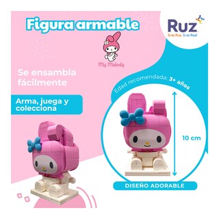 Foto 3 | Figura Armable Ruz Sanrio (melody 10 Cm Rosa)