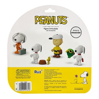 Foto 2 | Figura De Acción Ruz Peanuts ( Snoopy Woodstock 10 Cm Blanco)