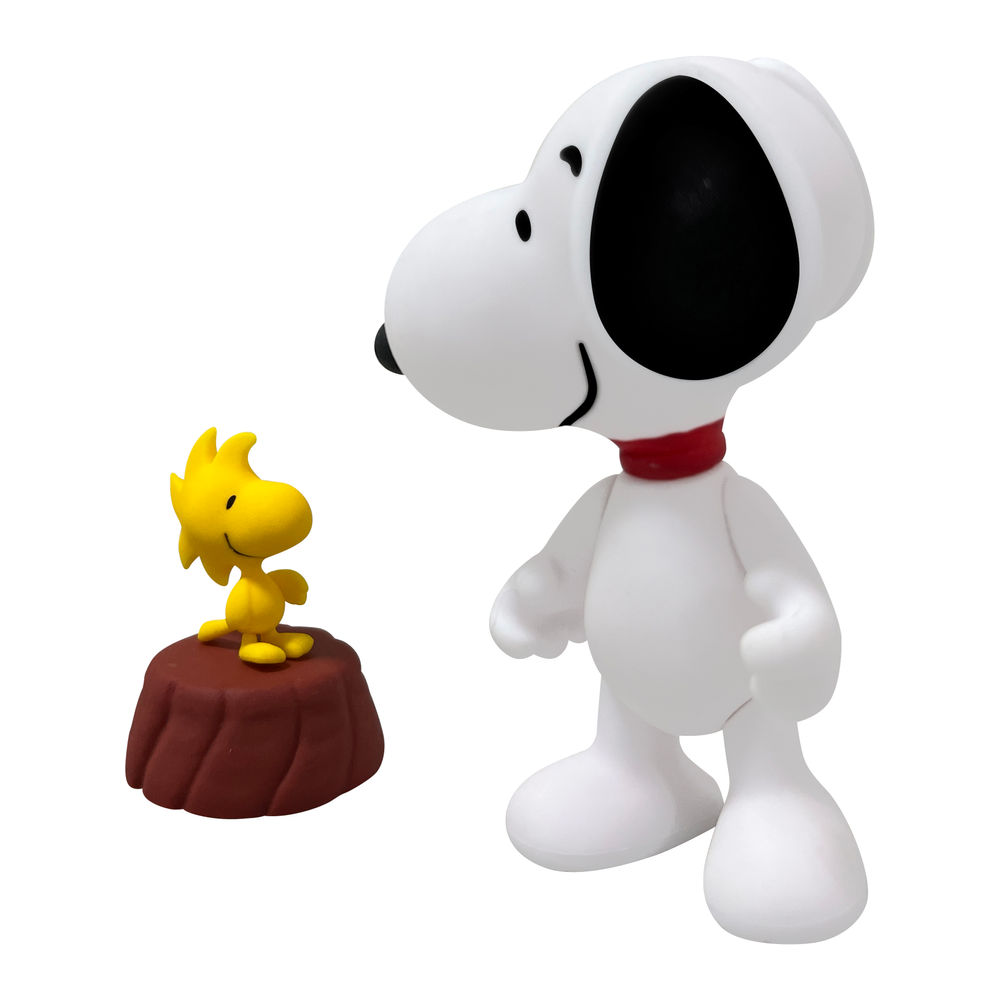 Foto 9 pulgar | Figura De Acción Ruz Peanuts ( Snoopy Woodstock 10 Cm Blanco)