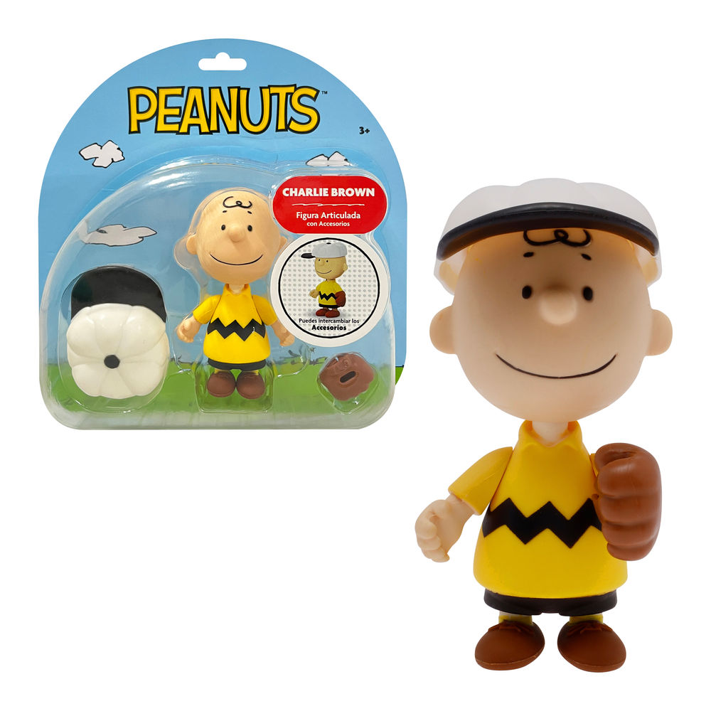 Figura Articulada Ruz Peanuts Charlie Brown 10 cm Amarillo