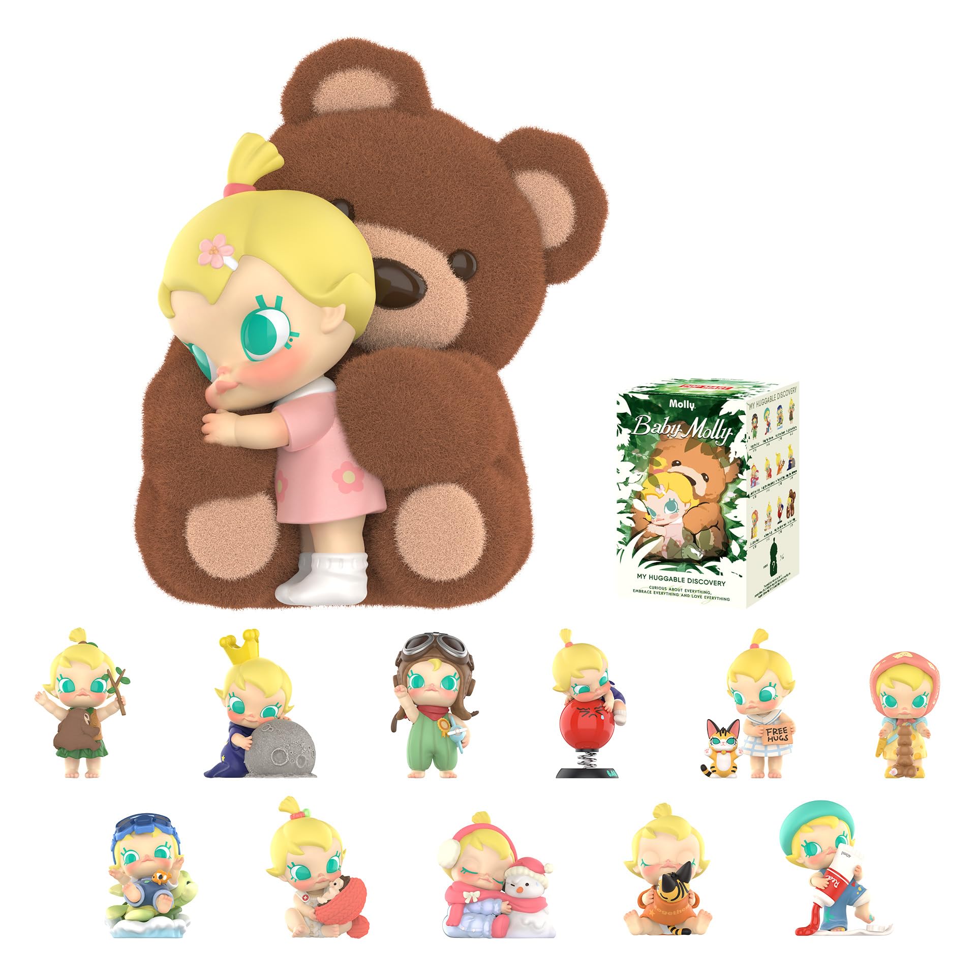Foto 1 | Figuras De Acción Pop Mart Baby Molly My Huggable Discovery - Venta Internacional.