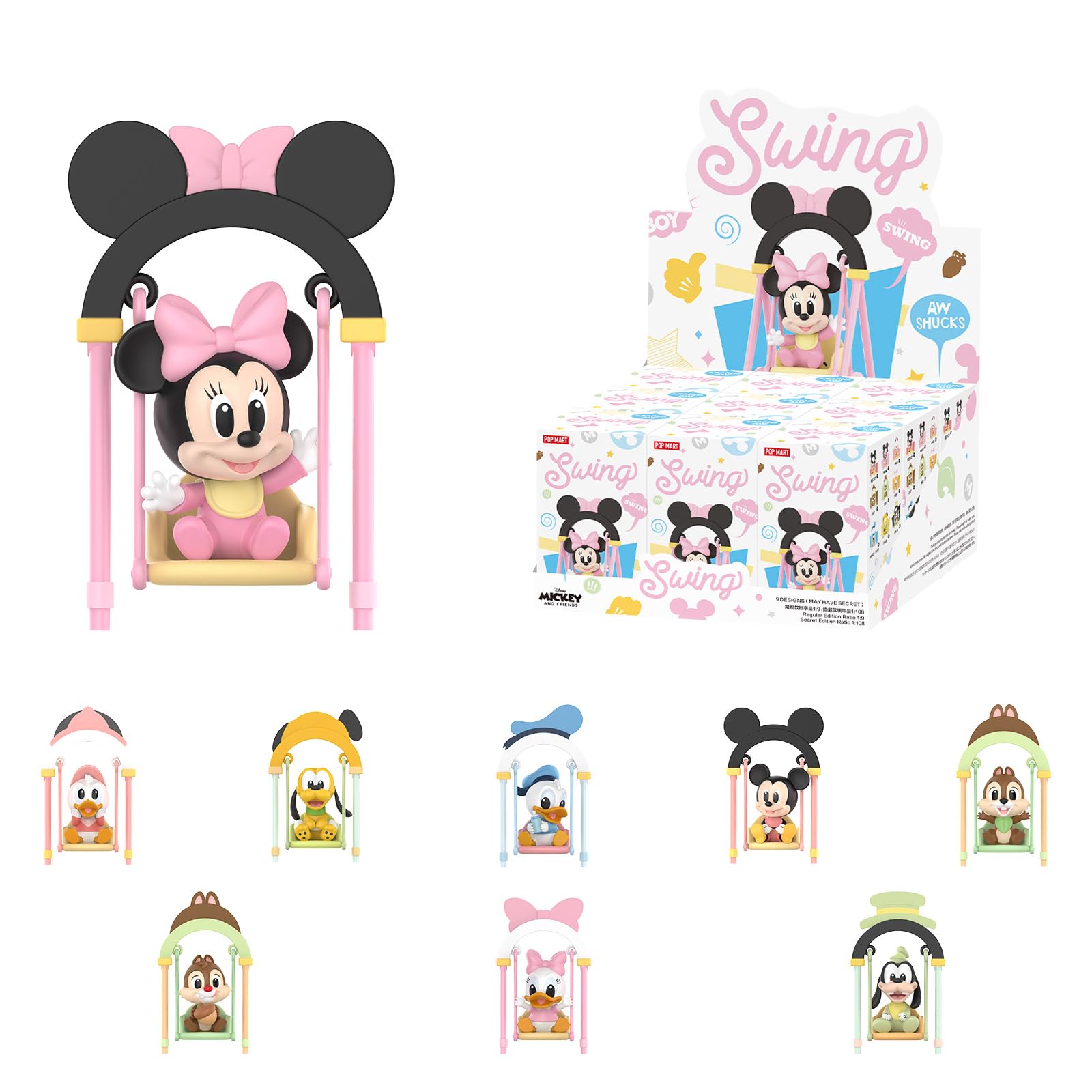 Foto 2 pulgar | Mickey and Friends Pop Mart 9 Piezas-Venta Internacional