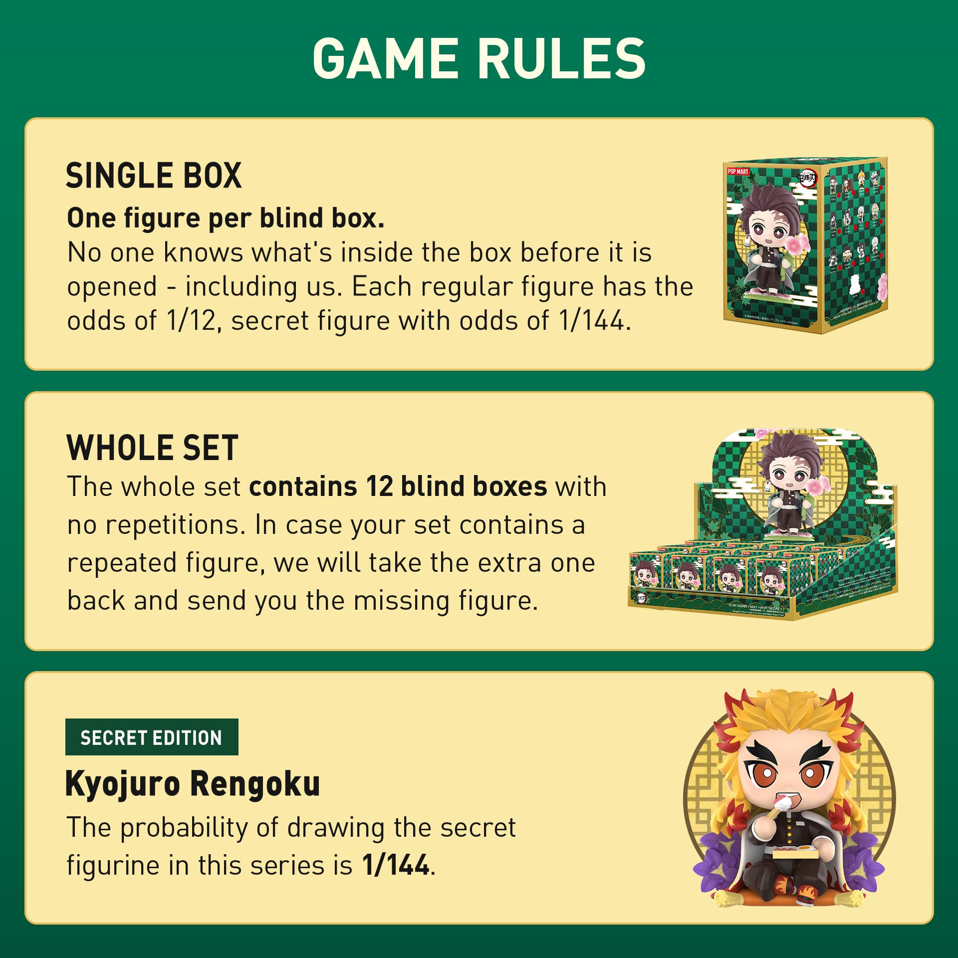 Foto 3 pulgar | Figura Pop Mart Kimetsu No Yaiba Birth Flower 12 Piezas - Venta Internacional