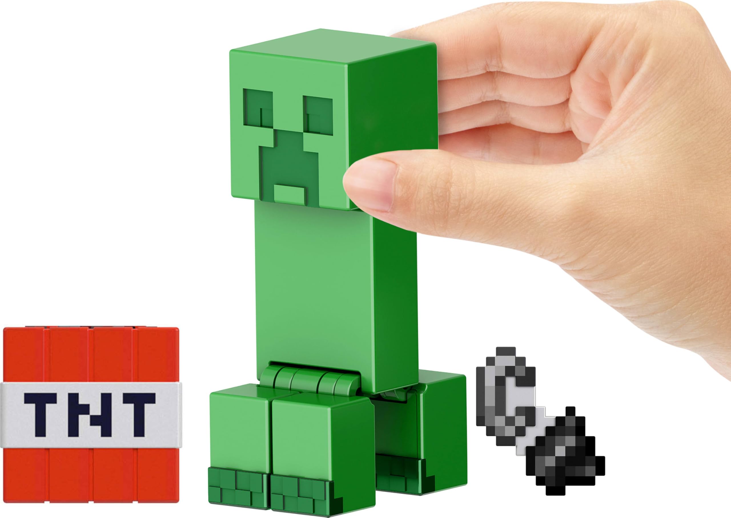 Foto 6 pulgar | Figura De Acción Mattel Minecraft, Paquete De 2 Unidades Con Creeper, 8 Cm - Venta Internacional.