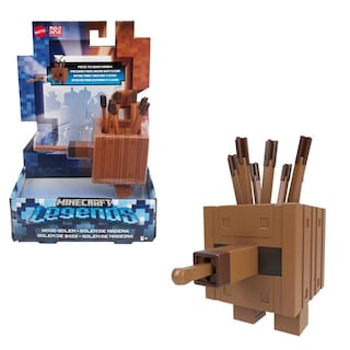 Foto 6 | Figura De Acción Mattel Minecraft Legends Plank Golem 8 Cm - Venta Internacional.