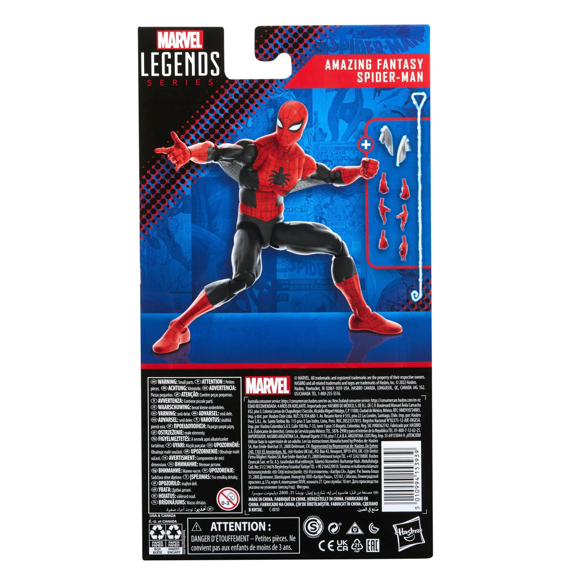 Foto 5 pulgar | Figura De Acción Spider-man Marvel Legends 60 Aniversario - Venta Internacional.