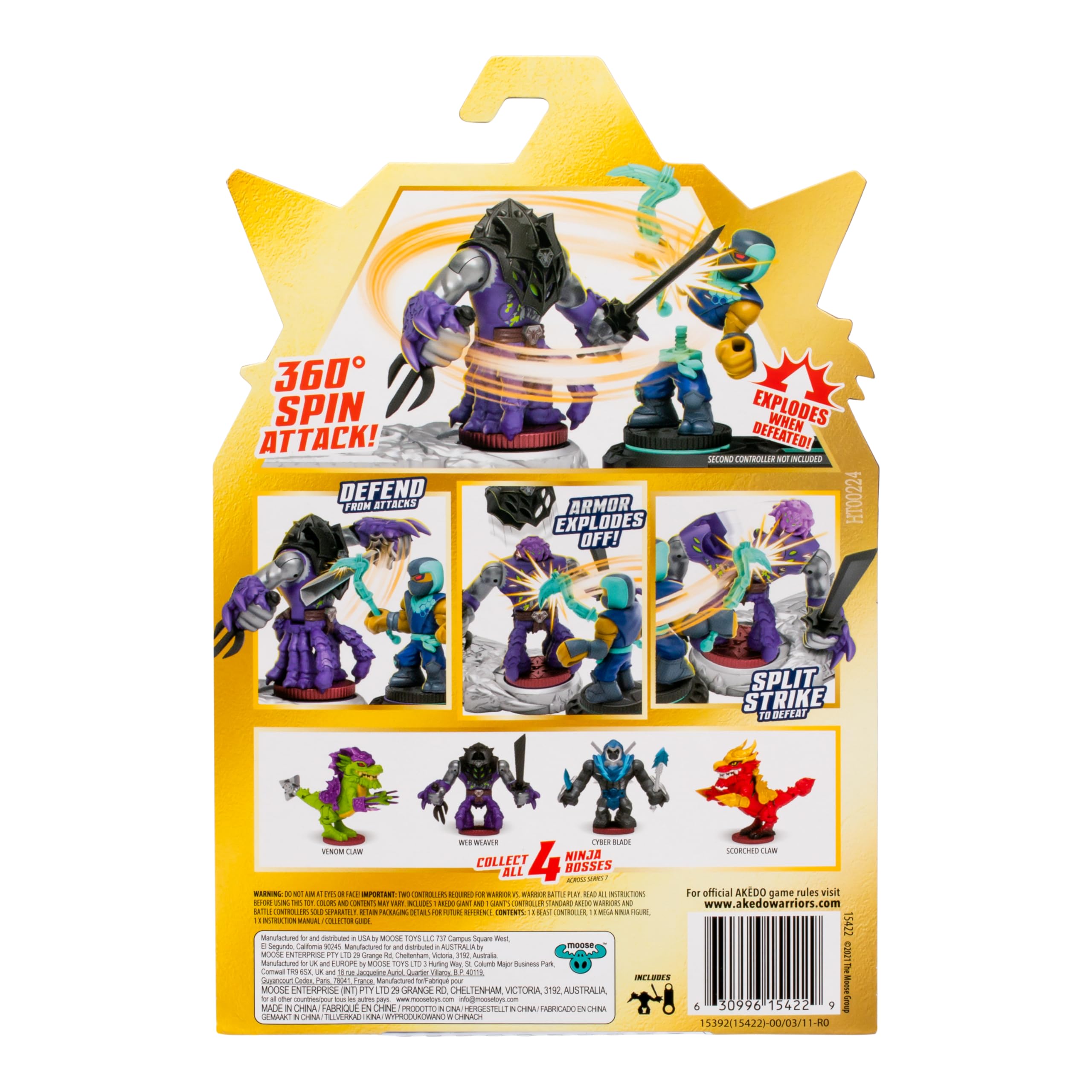 Foto 5 pulgar | Figura De Acción Akedo Legends Of Akedo Ninja Bosses Cyber Blade - Venta Internacional.
