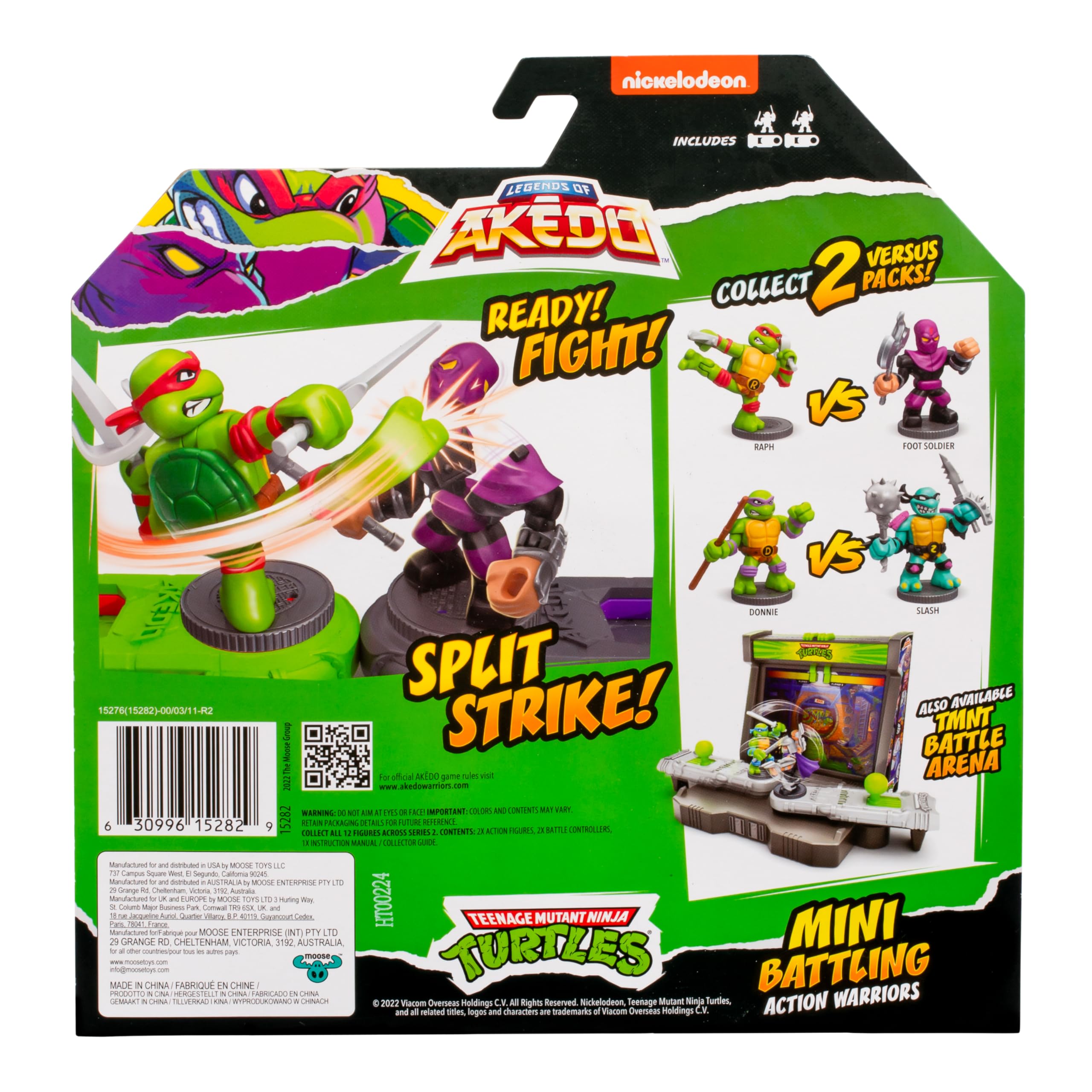 Foto 5 | Figura De Acción Akedo Legends Of Akedo Tmnt Raph Vs Foot Soldier - Venta Internacional.