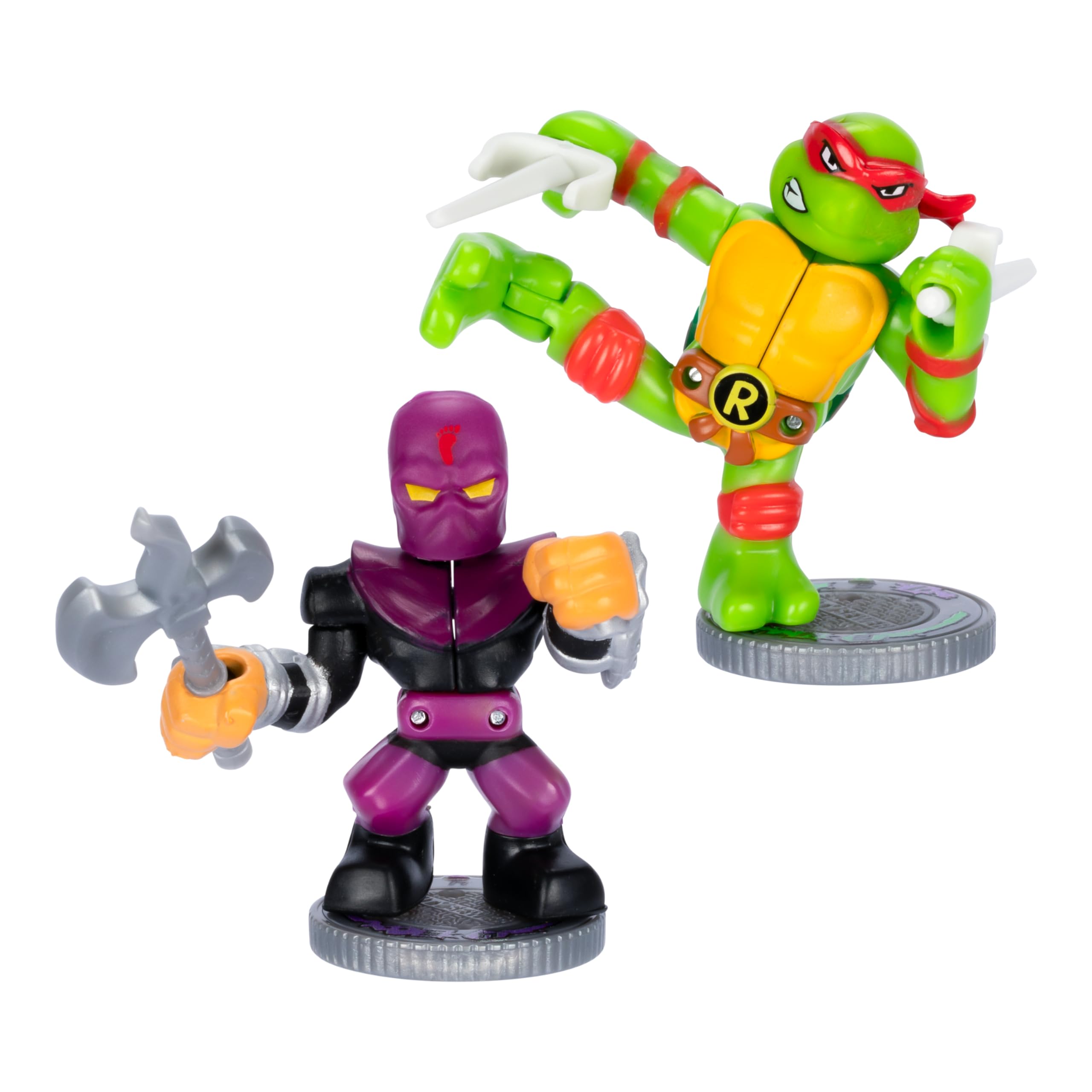 Foto 7 pulgar | Figura De Acción Akedo Legends Of Akedo Tmnt Raph Vs Foot Soldier - Venta Internacional.