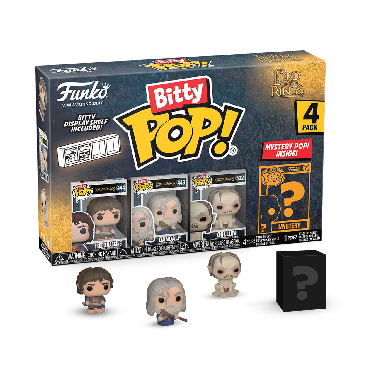 Paquete De 4 Minijuguetes Coleccionables Funko Bitty Pop! ¡el Señor De Los Anillos - Venta Internacional.