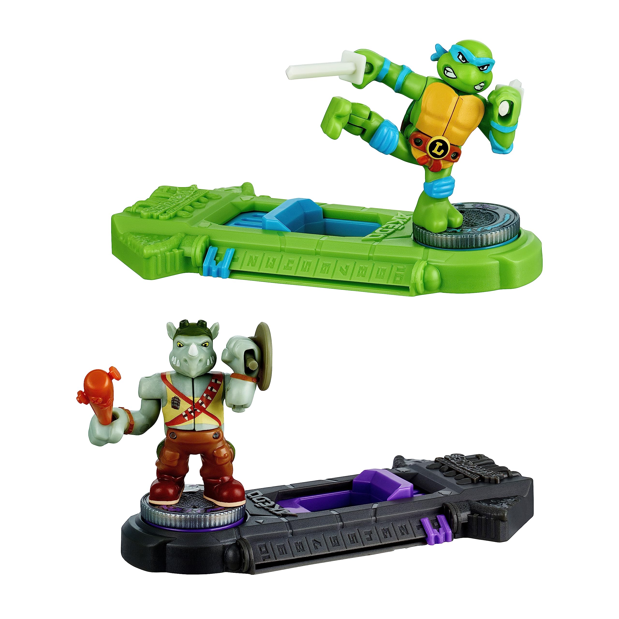 Foto 4 pulgar | Figura De Acción Akedo Legends Of Akedo Teenage Mutant Ninja Turtles Leonardo Vs Rocksteady - Venta Internacional.