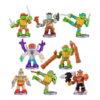 Foto 5 | Figura De Acción Akedo Legends Of Akedo Teenage Mutant Ninja Turtles Leonardo Vs Rocksteady - Venta Internacional.