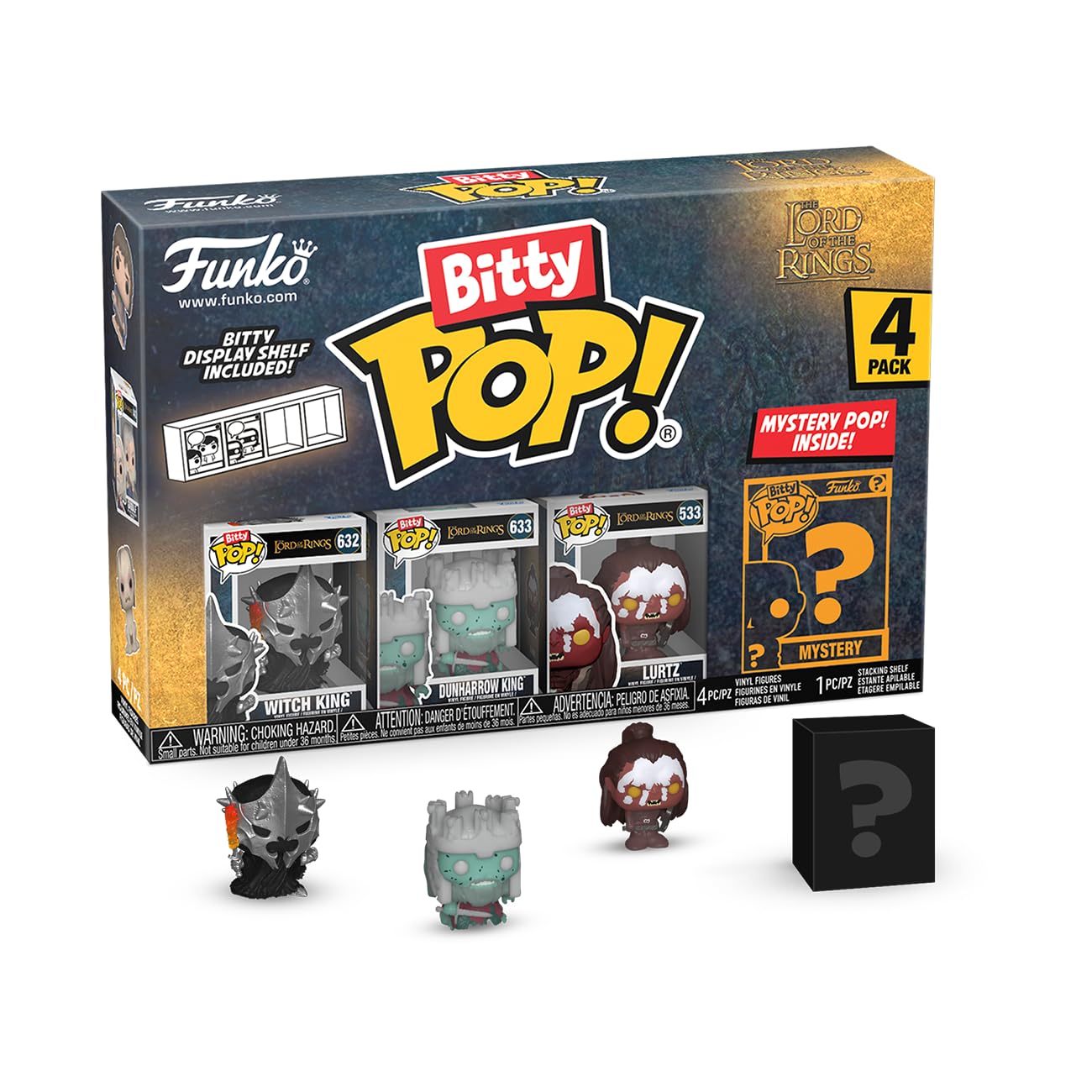 Paquete De 4 Minijuguetes Coleccionables Funko Bitty Pop! ¡el Señor De Los Anillos - Venta Internacional.