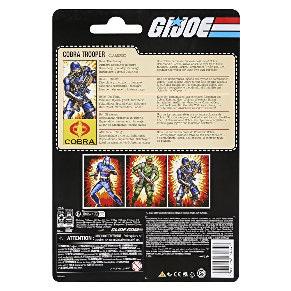 Foto 7 | Figura De Acción G.i. Joe Classified Series Cobra Trooper 15 Cm - Venta Internacional.