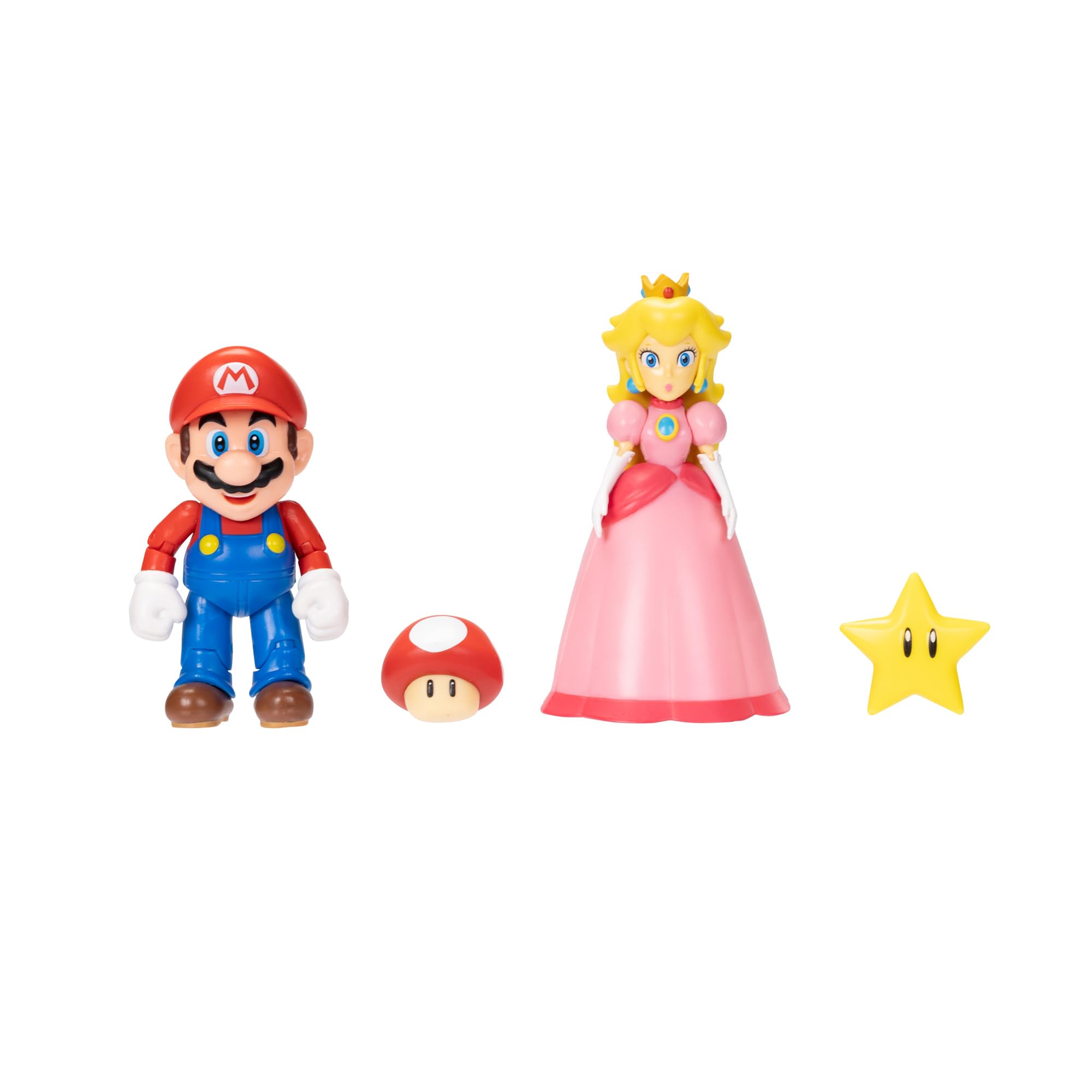 Foto 2 | Figura 2 Figuras Super Mario Nintendo Mario & Peach 4 - Venta Internacional.