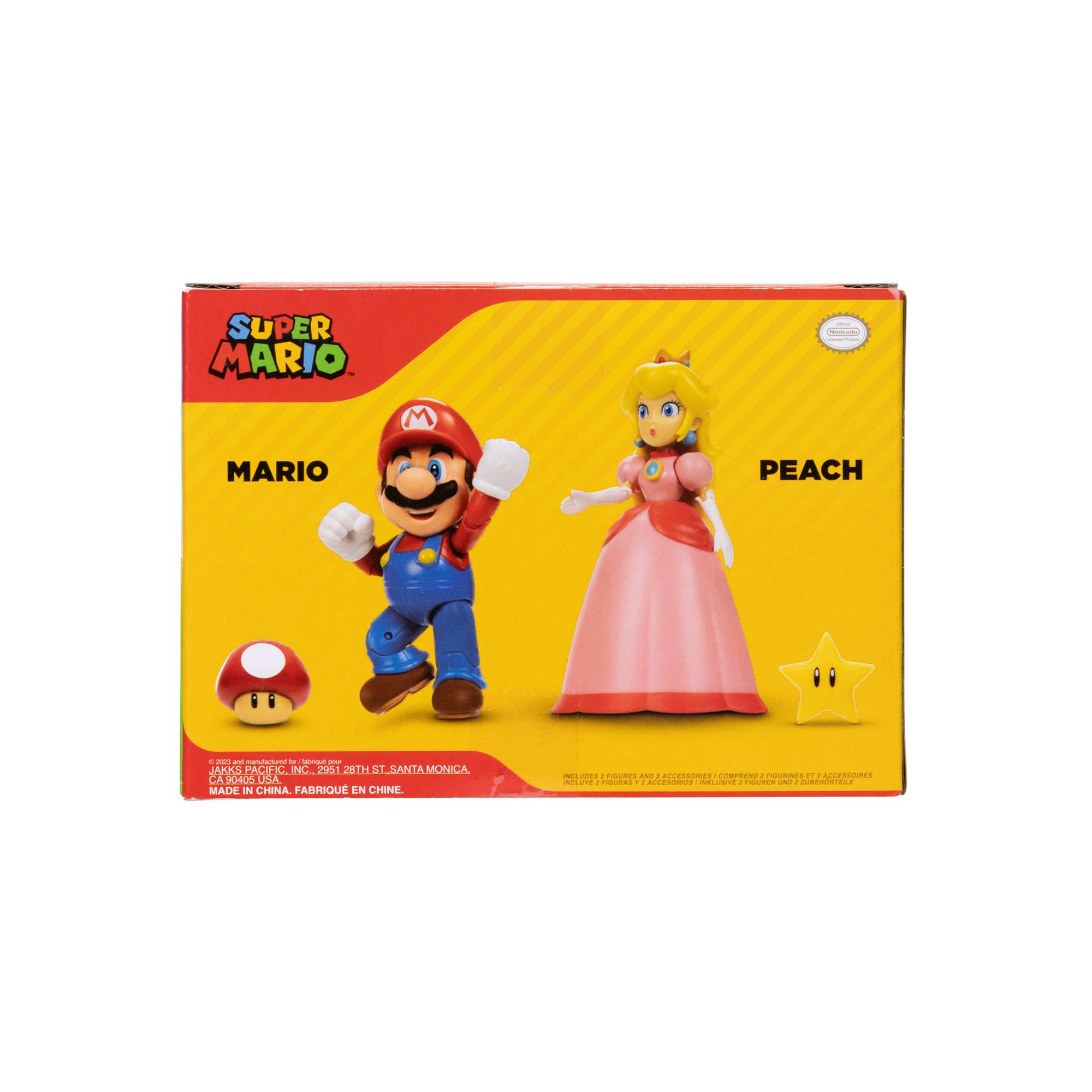 Foto 7 | Figura 2 Figuras Super Mario Nintendo Mario & Peach 4 - Venta Internacional.
