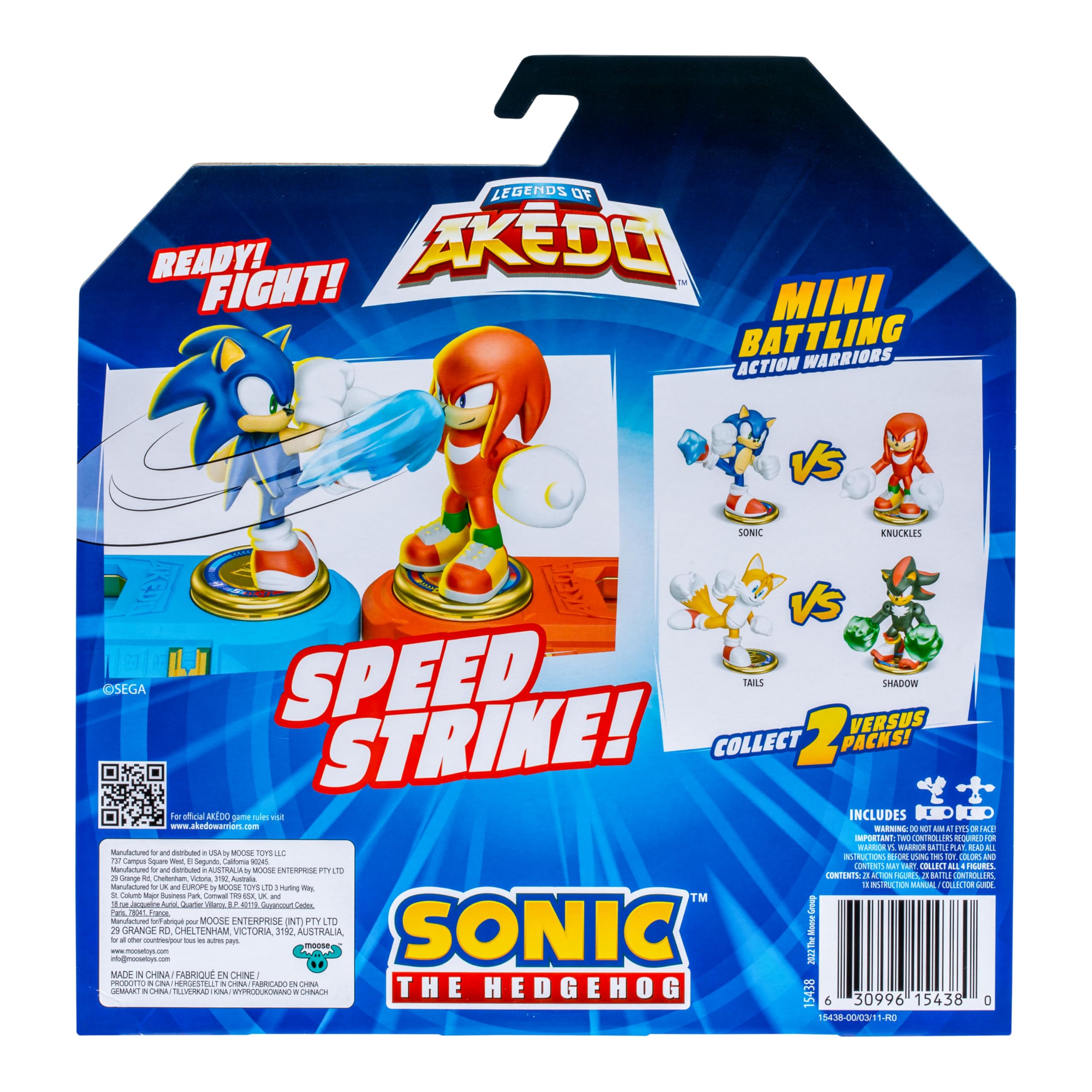 Foto 8 pulgar | Sonic vs Knuckles Akedo 2 Piezas-Venta Internacional