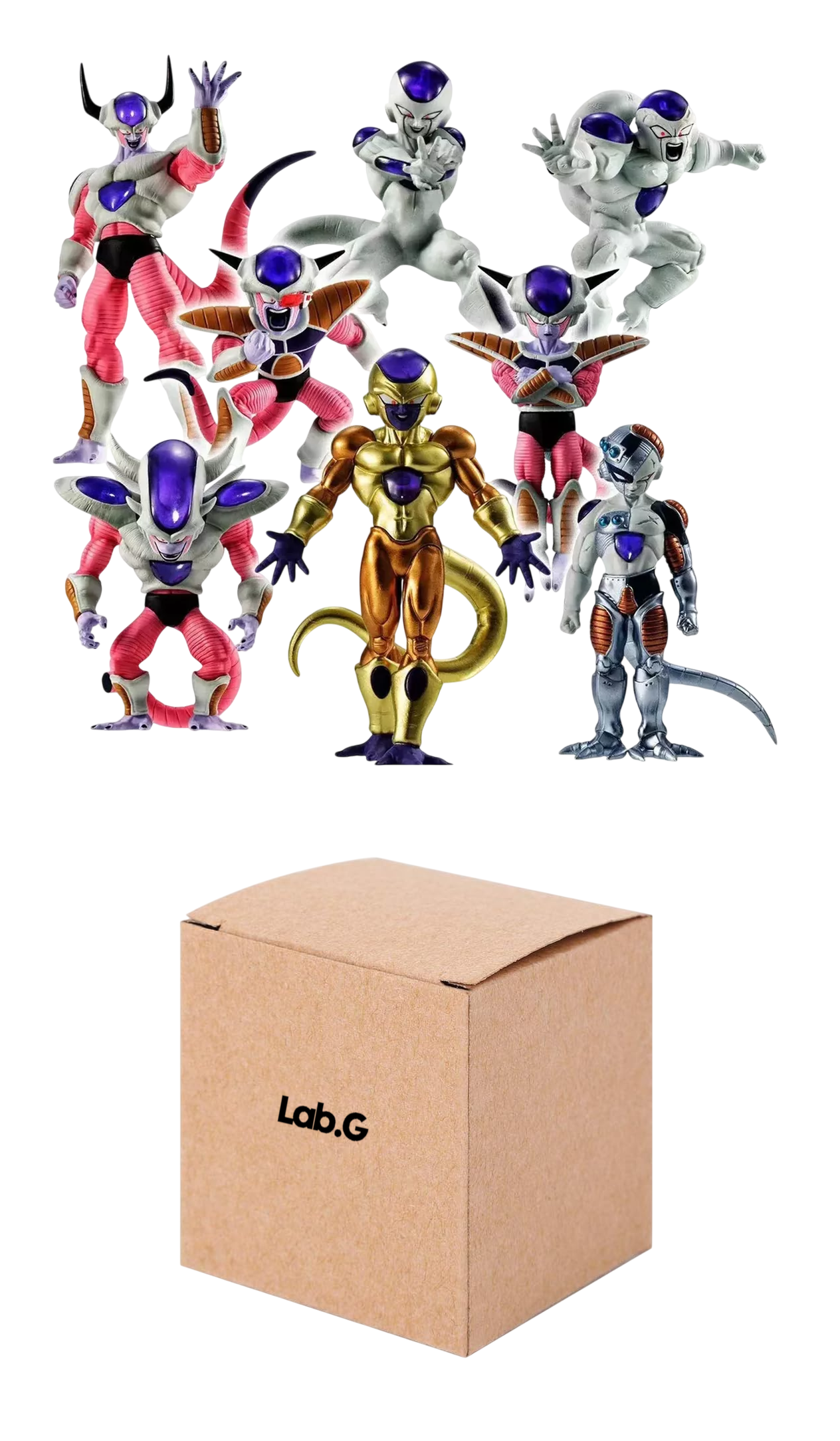 Figuras Dragon Ball Z Freezer Frieza Anime Coleccionables 8 Pzs Multicolor