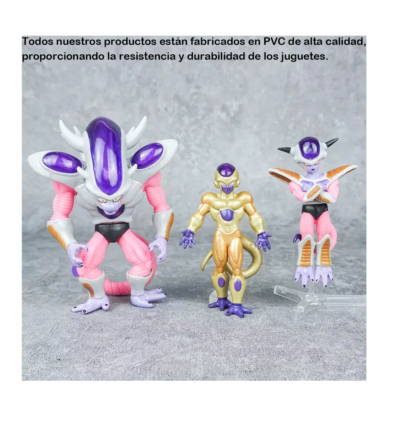 Foto 4 pulgar | Figuras Dragon Ball Z Freezer Frieza Anime Coleccionables 8 Pzs Multicolor