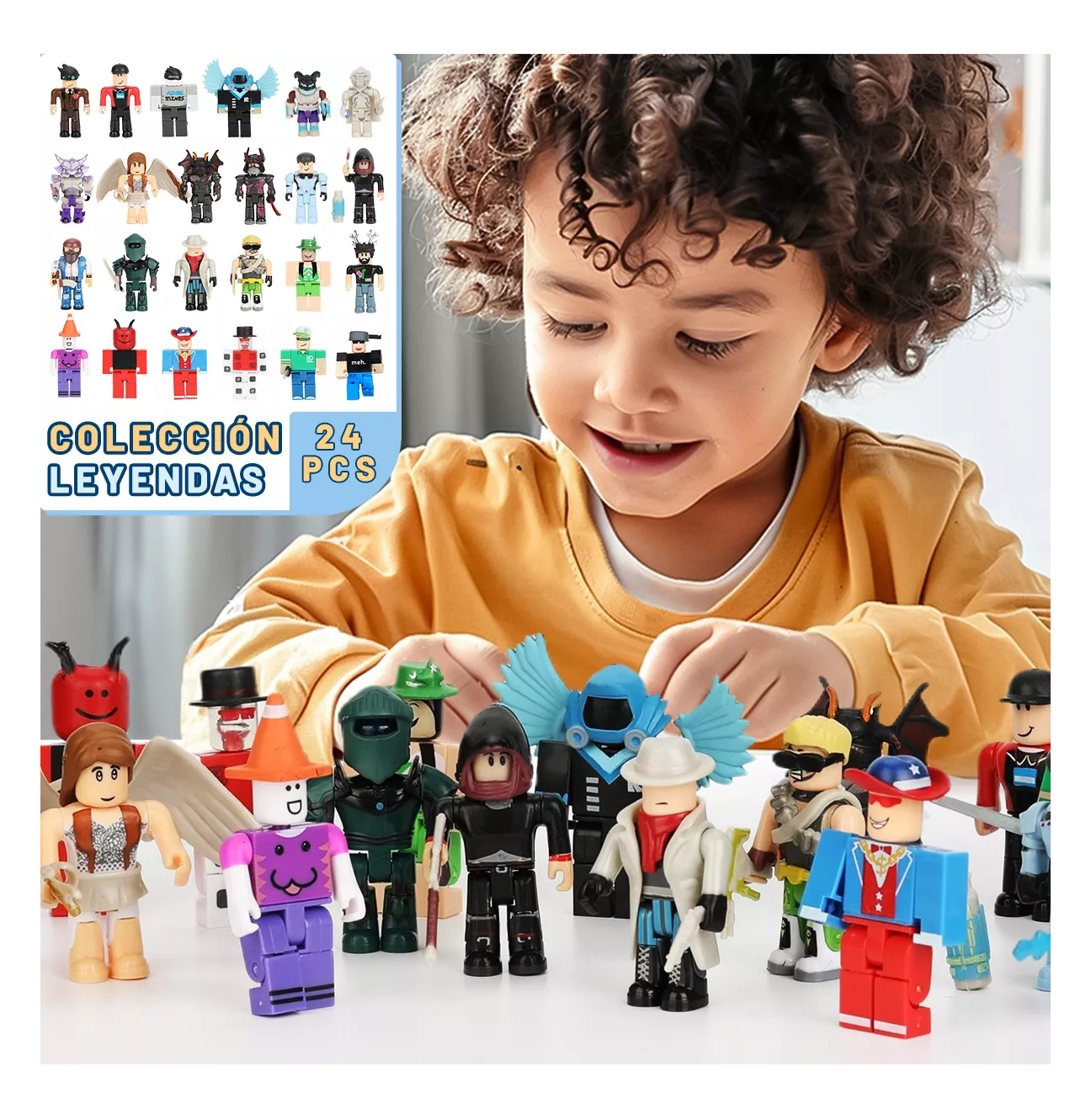 Foto 6 pulgar | Figuras Roblox Building Block 24 Piezas