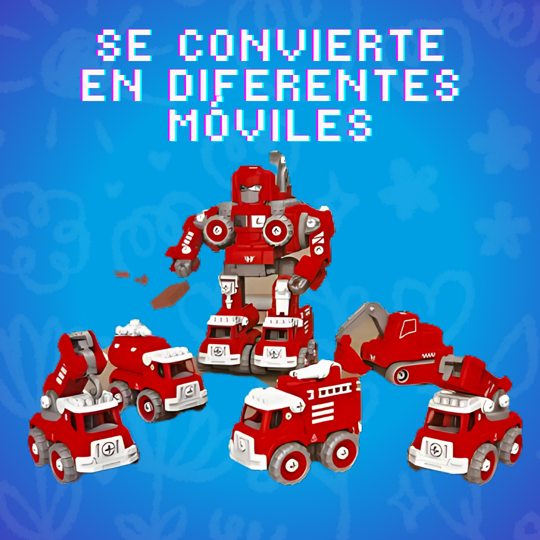 Foto 5 pulgar | Robot Transformable Armable, Interactivo 5 En 1