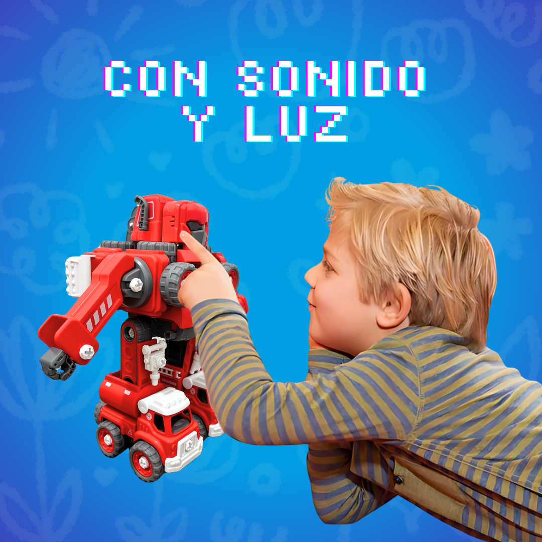 Foto 5 | Robot Transformable Armable, Interactivo 5 En 1