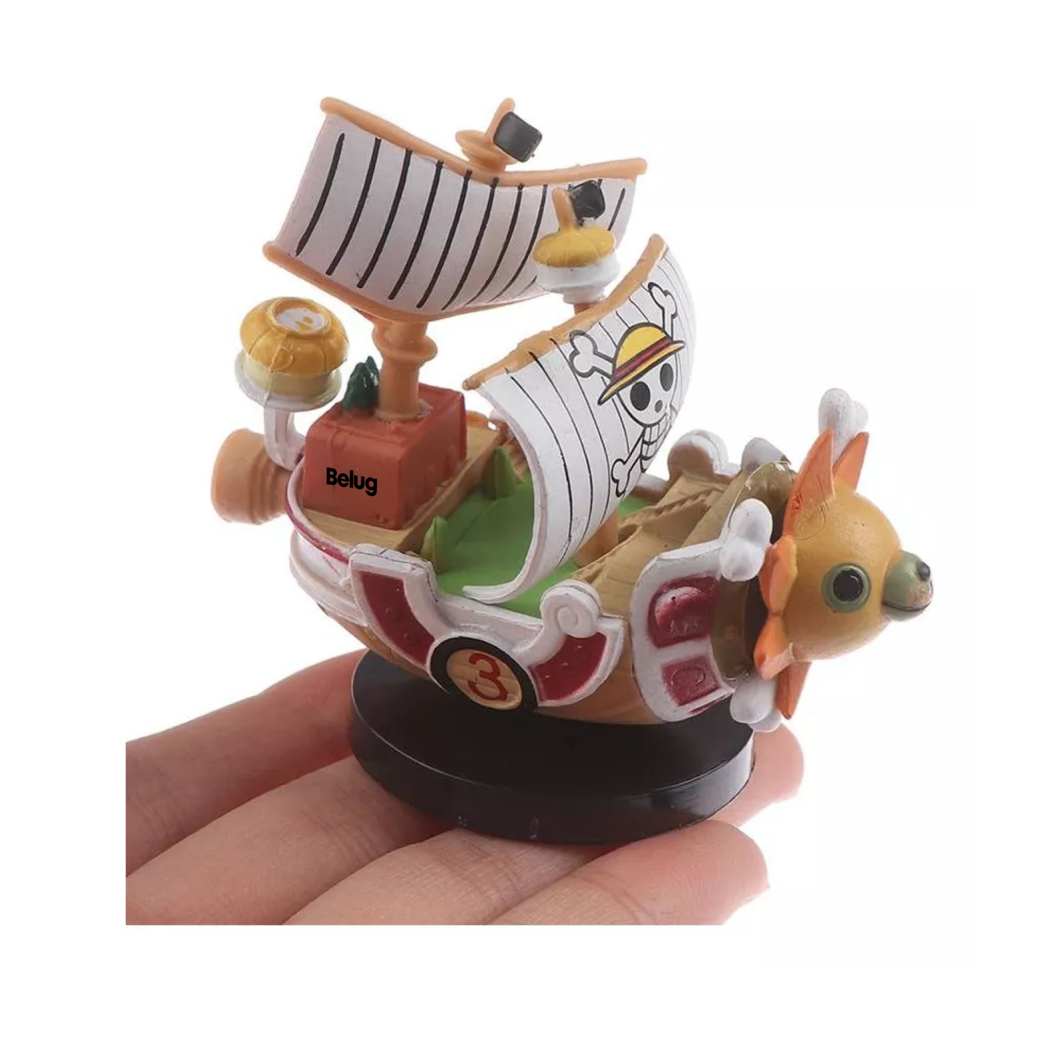 Foto 6 pulgar | Figura 2 Mini Barco Belug Thousand Sunny Y Going Merry One Piece Multicolor