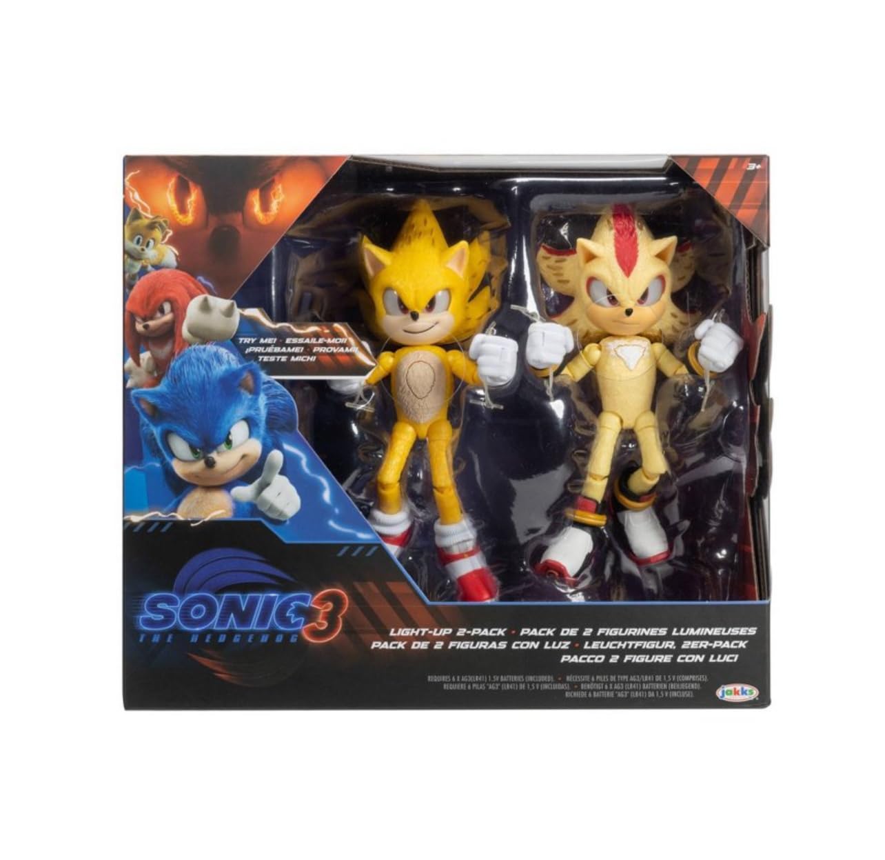 Set De Figuras De Acción Jakks Pacific Sonic The Hedgehog Con Luz - Venta Internacional.