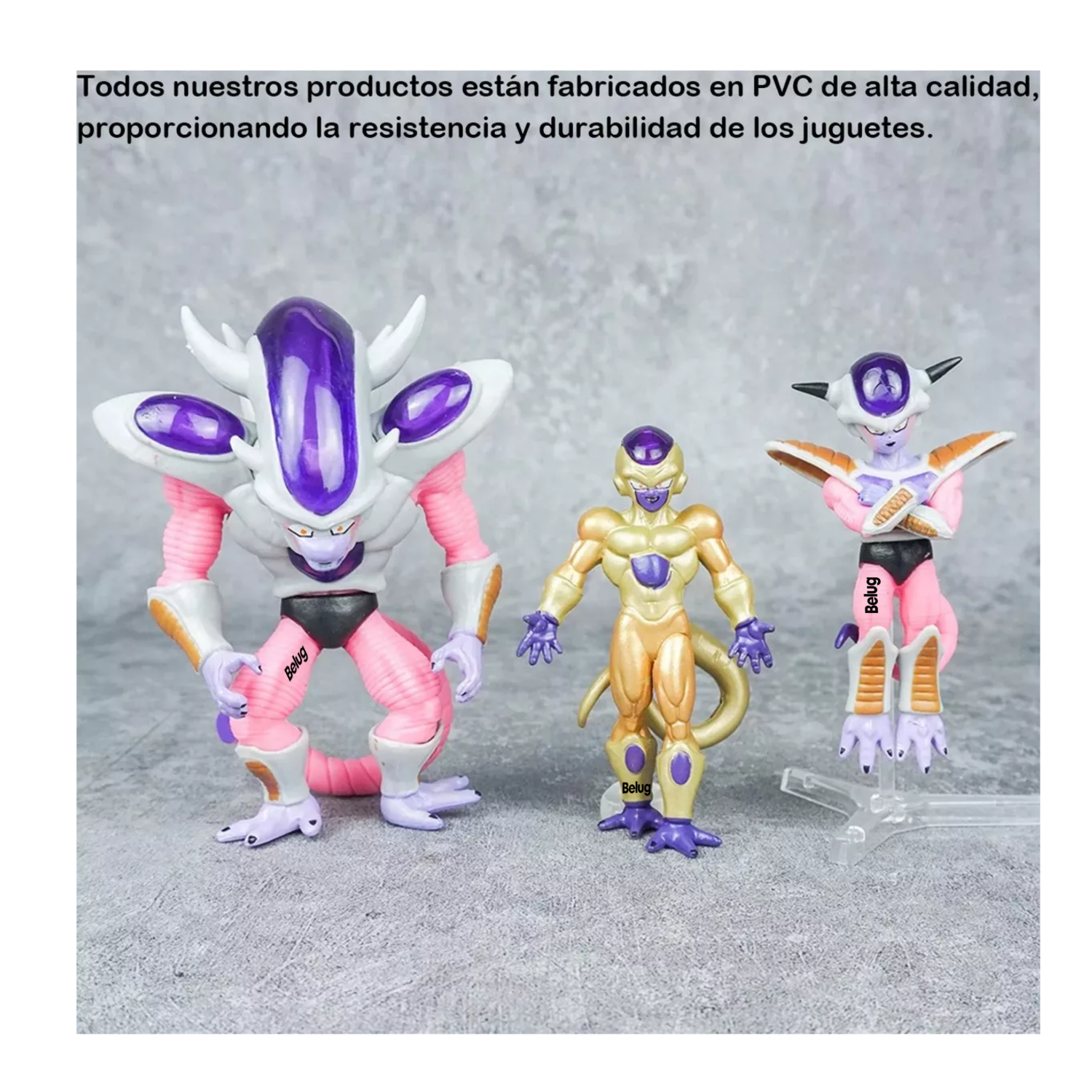 Foto 6 pulgar | Figuras Dragon Ball Z Freezer Frieza Anime Coleccionables 8 Pzs Belug Multicolor