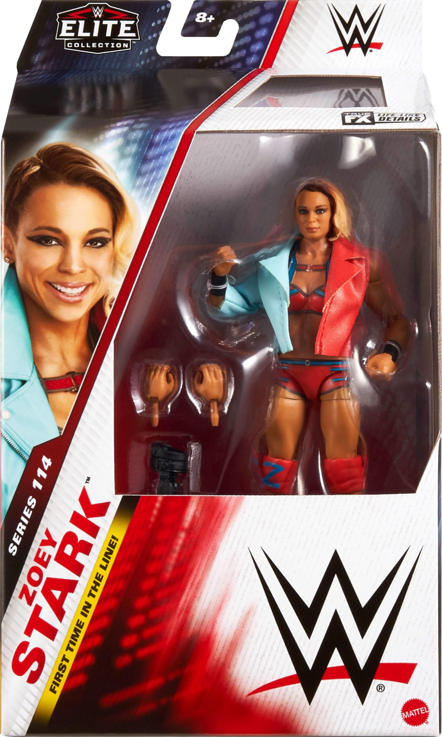 Foto 3 pulgar | Figura De Acción Mattel Wwe Elite Zoey Stark De 6 Pulgadas Con Accesorios - Venta Internacional.