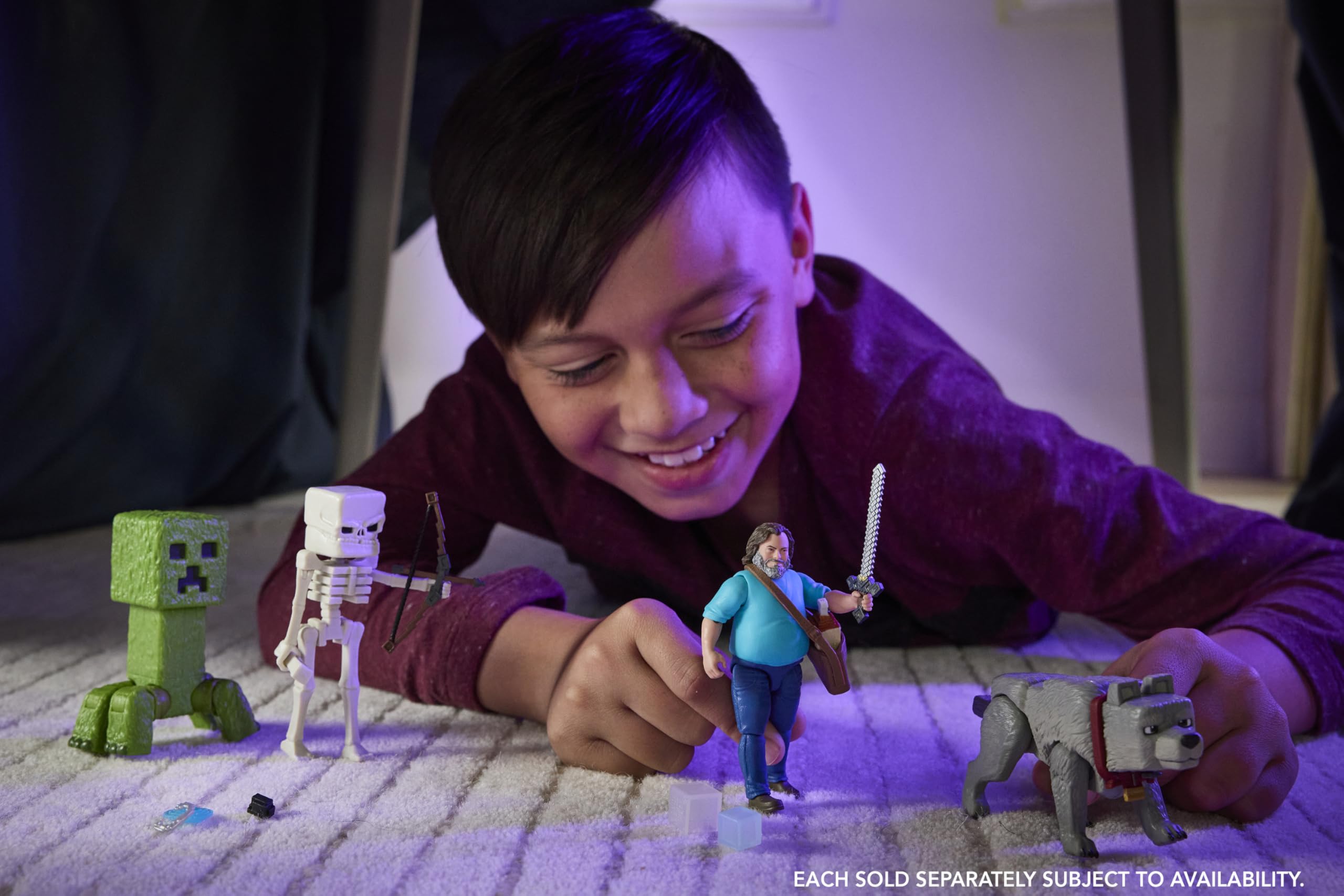 Foto 2 | Set De Figuras De Acción Mattel Minecraft Skeleton De 10 Cm Con Accesorios - Venta Internacional.