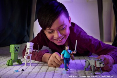 Foto 2 | Set De Figuras De Acción Mattel Minecraft Skeleton De 10 Cm Con Accesorios - Venta Internacional.