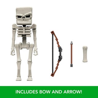 Foto 3 | Set De Figuras De Acción Mattel Minecraft Skeleton De 10 Cm Con Accesorios - Venta Internacional.
