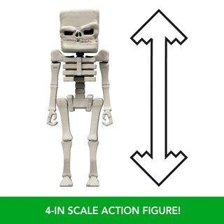 Foto 5 | Set De Figuras De Acción Mattel Minecraft Skeleton De 10 Cm Con Accesorios - Venta Internacional.