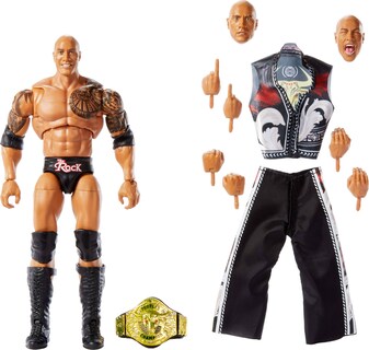 Foto 1 | Figura Mattel Wwe Ultimate Edition The Rock - Venta Internacional