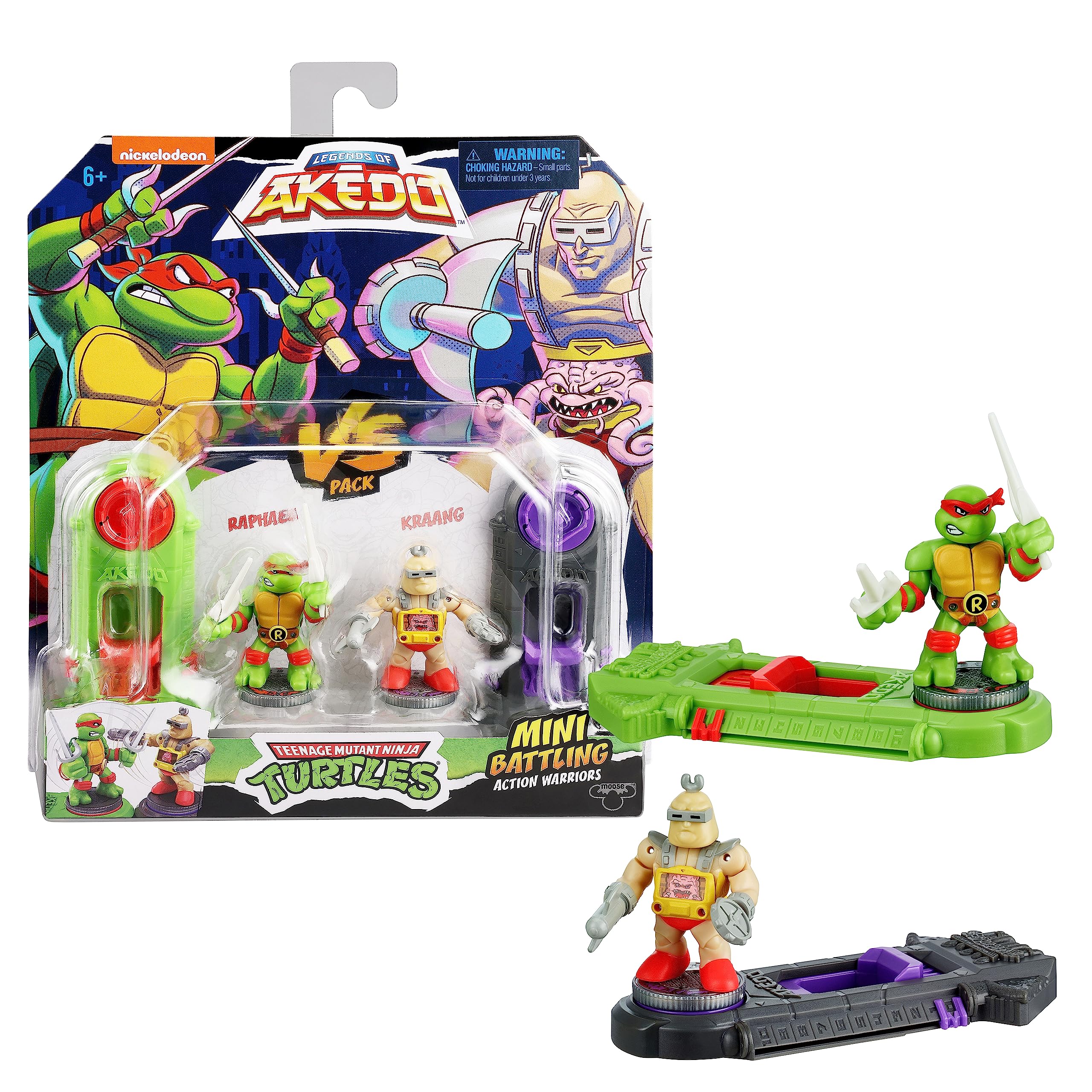 Minibatling Warriors Contra Pack Raphael Vs Krang - Venta Internacional.