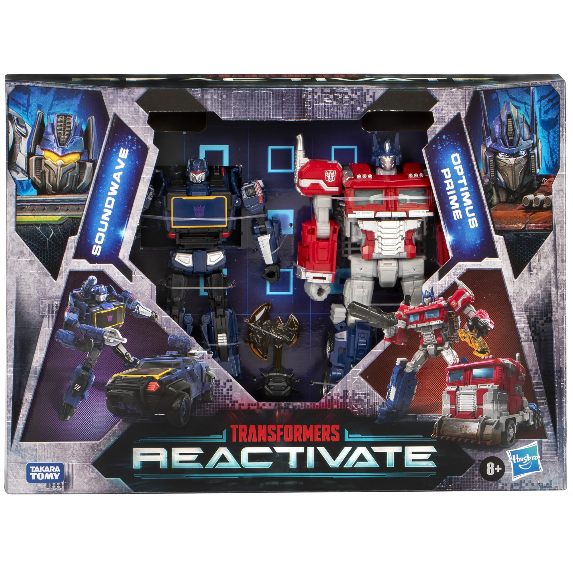 Foto 6 pulgar | Figuras De Acción Transformers Optimus Prime Soundwave, Paquete De 2 - Venta Internacional.