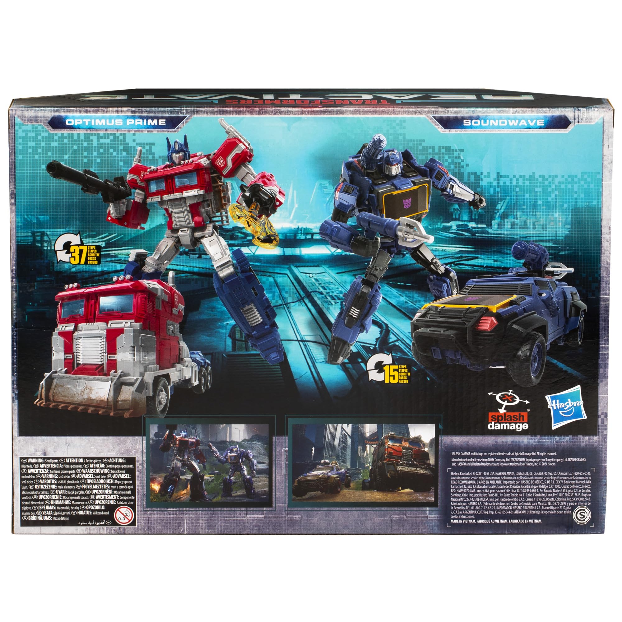 Foto 7 pulgar | Figuras De Acción Transformers Optimus Prime Soundwave, Paquete De 2 - Venta Internacional.