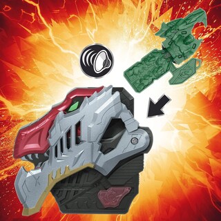 Foto 5 | Toy Power Rangers Dino Fury Pink Ankylo Hammer Y Green Tiger Claw Zord Para Niños A Partir De 4 Años - Venta Intern
