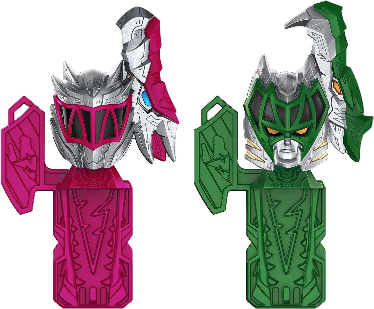 Foto 8 pulgar | Toy Power Rangers Dino Fury Pink Ankylo Hammer Y Green Tiger Claw Zord Para Niños A Partir De 4 Años - Venta Intern