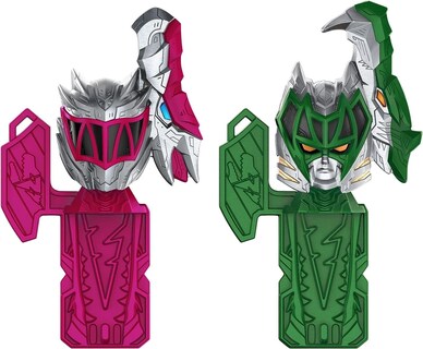 Foto 7 | Toy Power Rangers Dino Fury Pink Ankylo Hammer Y Green Tiger Claw Zord Para Niños A Partir De 4 Años - Venta Intern