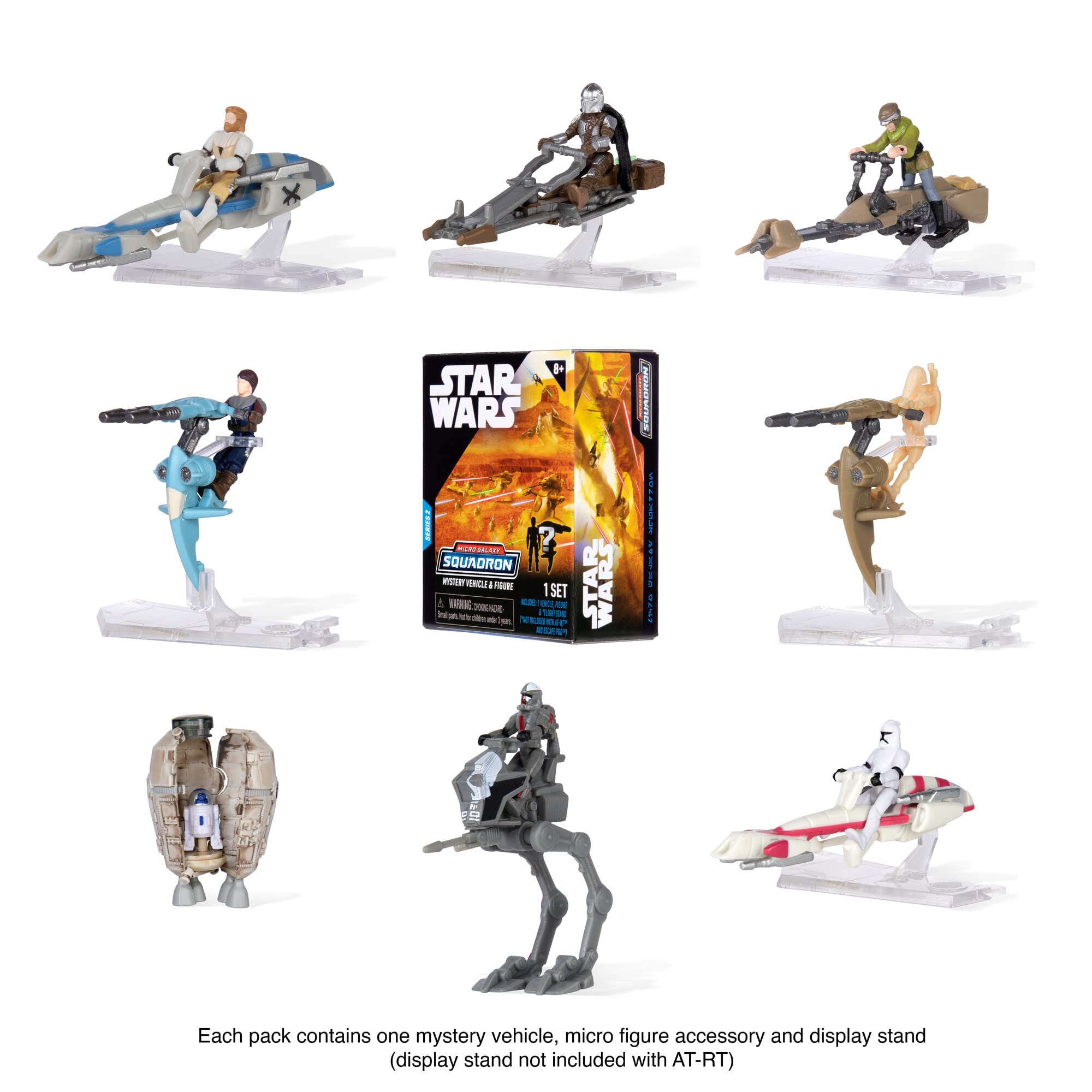 Foto 4 pulgar | Paquete De Cazas Estelares Jedi De Toy Star Wars Micro Galaxy Squadron - Venta Internacional.