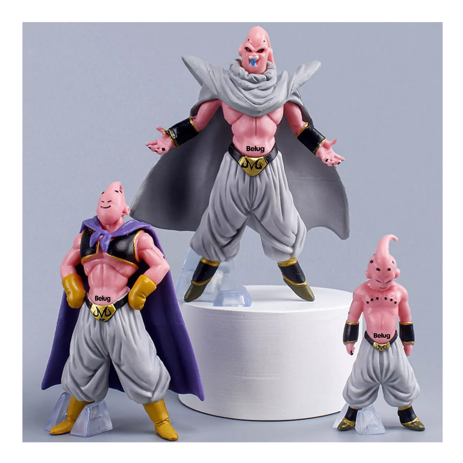 Foto 5 pulgar | Set Figuras Majin Buu Transformaciones 8 Pzas Coleccionables Belug Multicolor