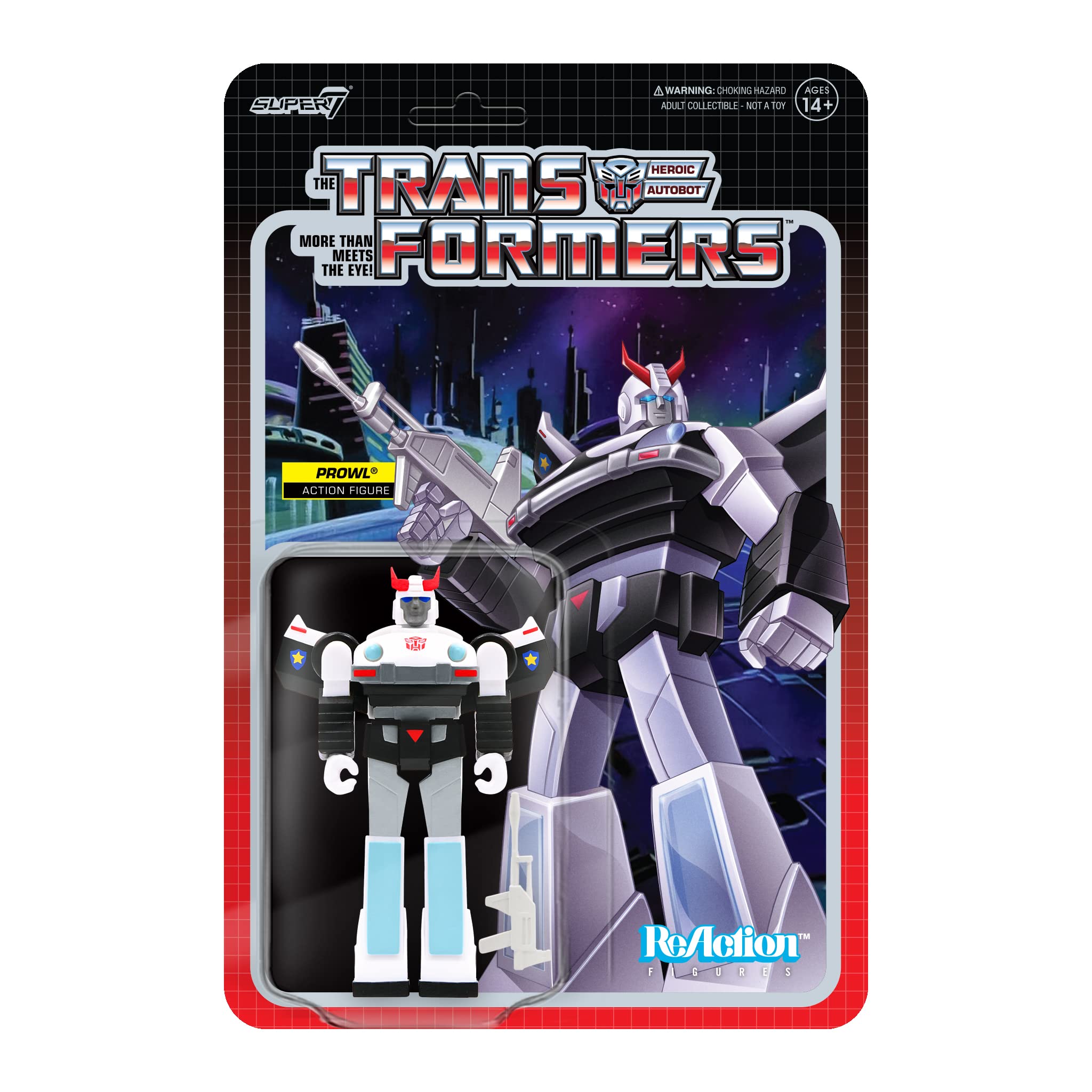 Figura De Acción Super7 Transformers Prowl De 9,5 Cm Con Accesorio - Venta Internacional.