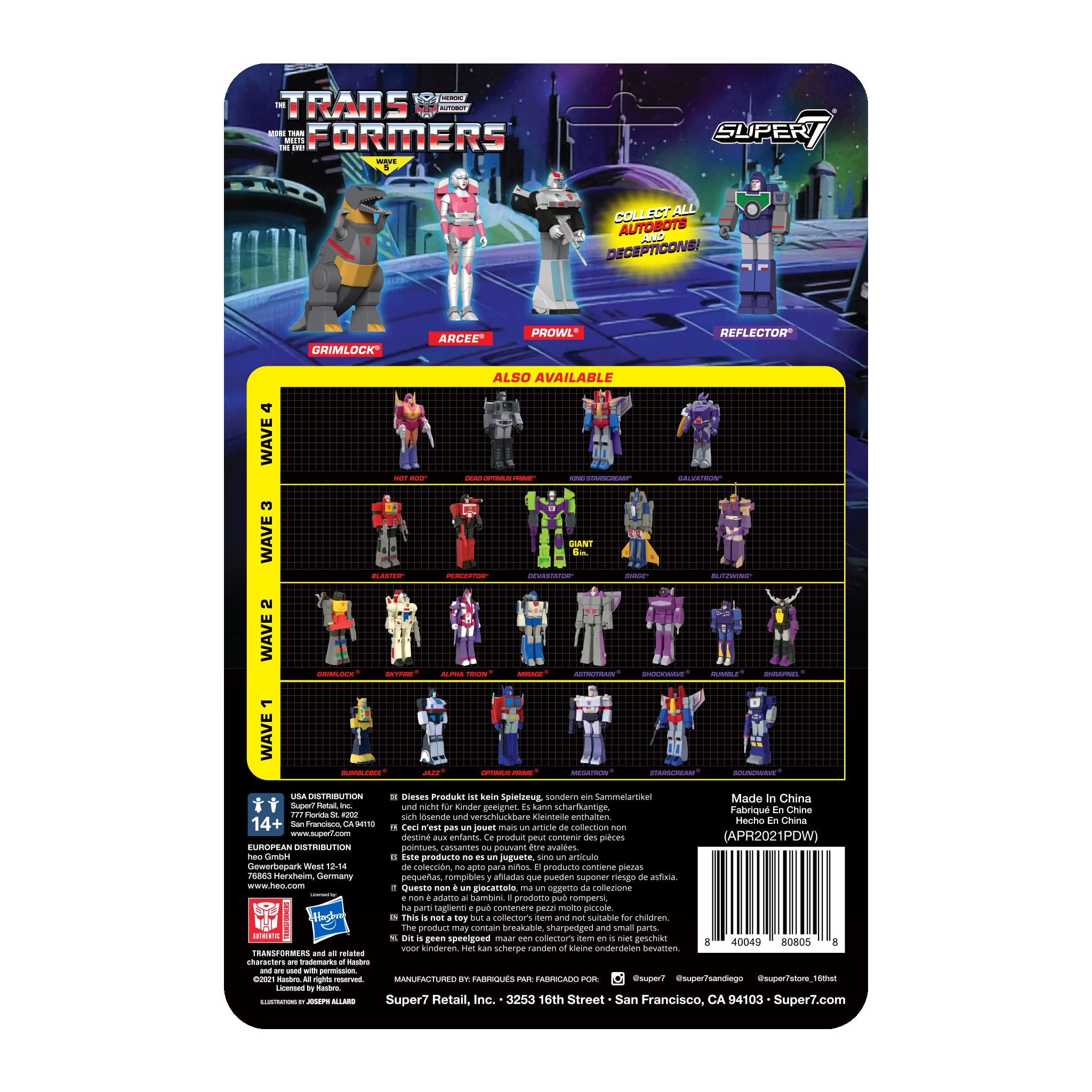 Foto 4 | Figura De Acción Super7 Transformers Prowl De 9,5 Cm Con Accesorio - Venta Internacional.