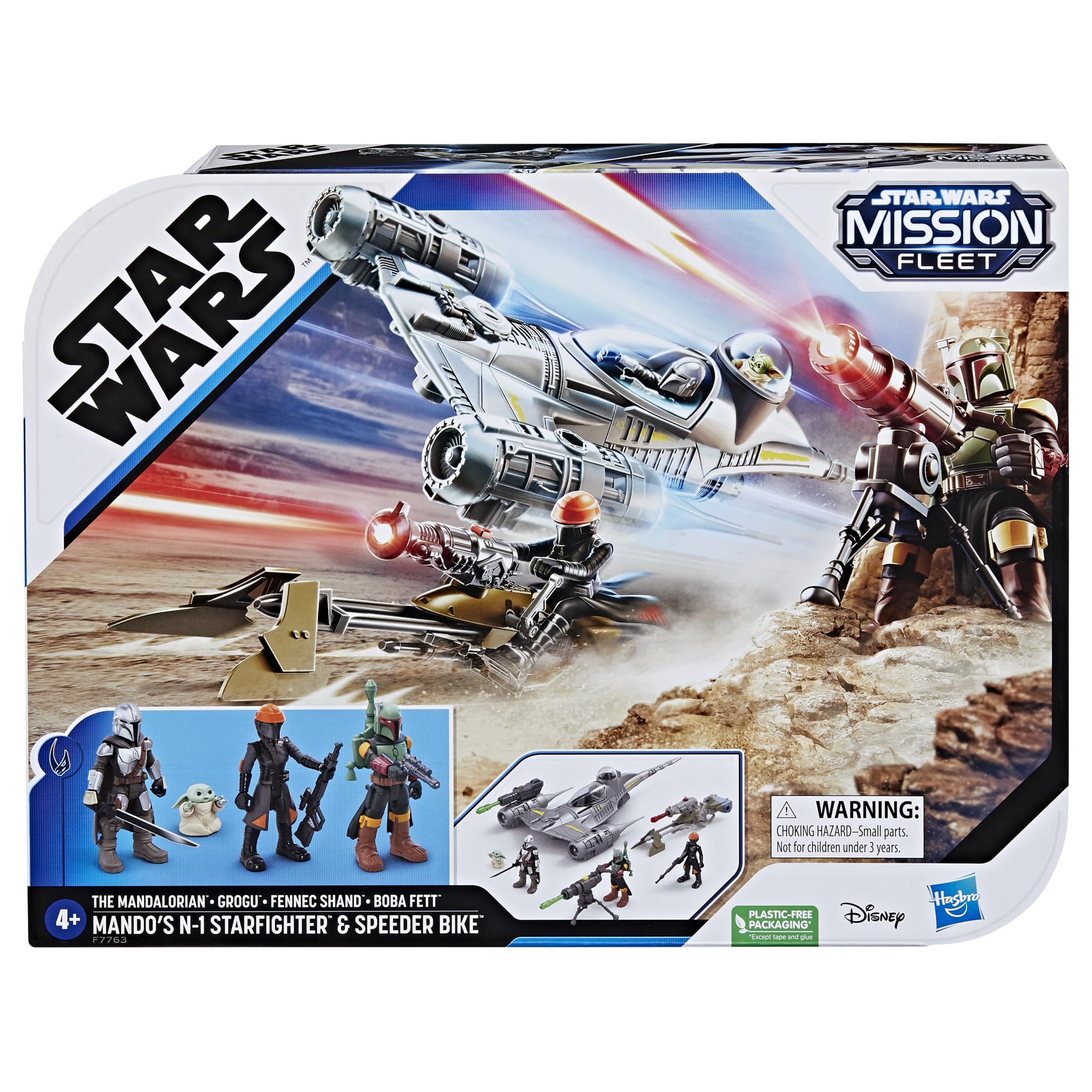 Foto 5 pulgar | Figuras N-1 +4 Del Caza Estelar N-1 De Toy Star Wars Mission Fleet Mando - Venta Internacional.