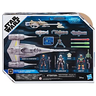 Foto 5 | Figuras N-1 +4 Del Caza Estelar N-1 De Toy Star Wars Mission Fleet Mando - Venta Internacional.