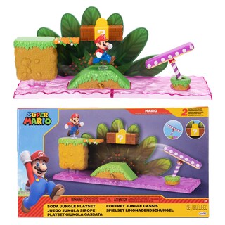 Foto 1 | Playset Nintendo Super Soda Jungle con Mario 2,5 Pulgadas - Venta Internacional