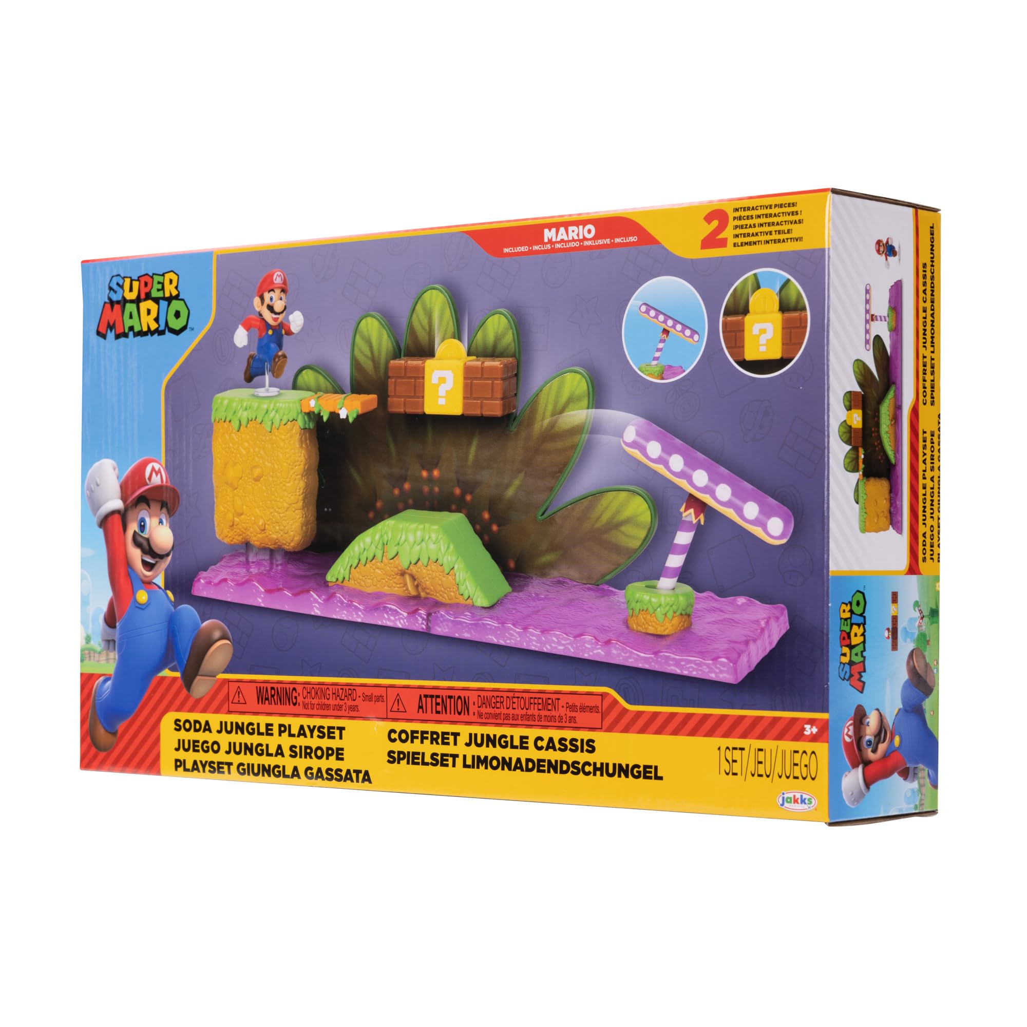 Foto 4 pulgar | Playset Nintendo Super Soda Jungle con Mario 2,5 Pulgadas - Venta Internacional